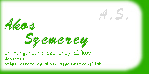 akos szemerey business card